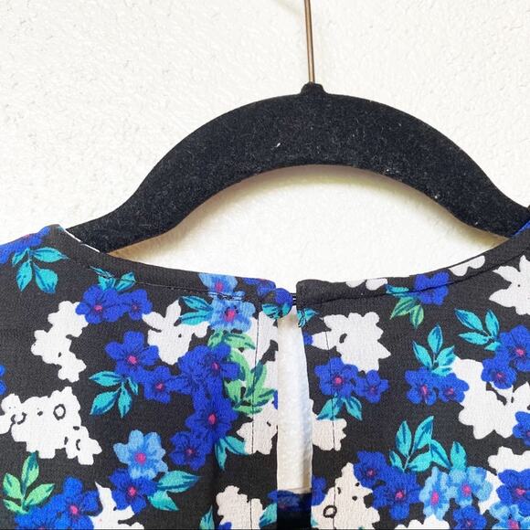 Boohoo Floral Chiffon Puff Sleeve Midi Dress Size 4 - Picture 13 of 15